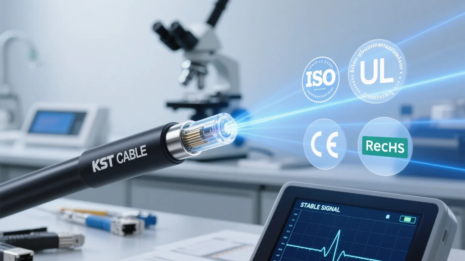 Ampla Gama de Cabos Ópticos e Acessórios