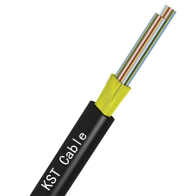 Flat indoor ribbon fiber optical cable