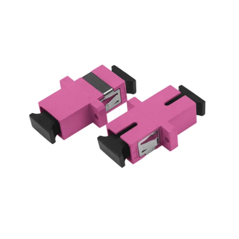 SC OM4 SX Adapter With Flange